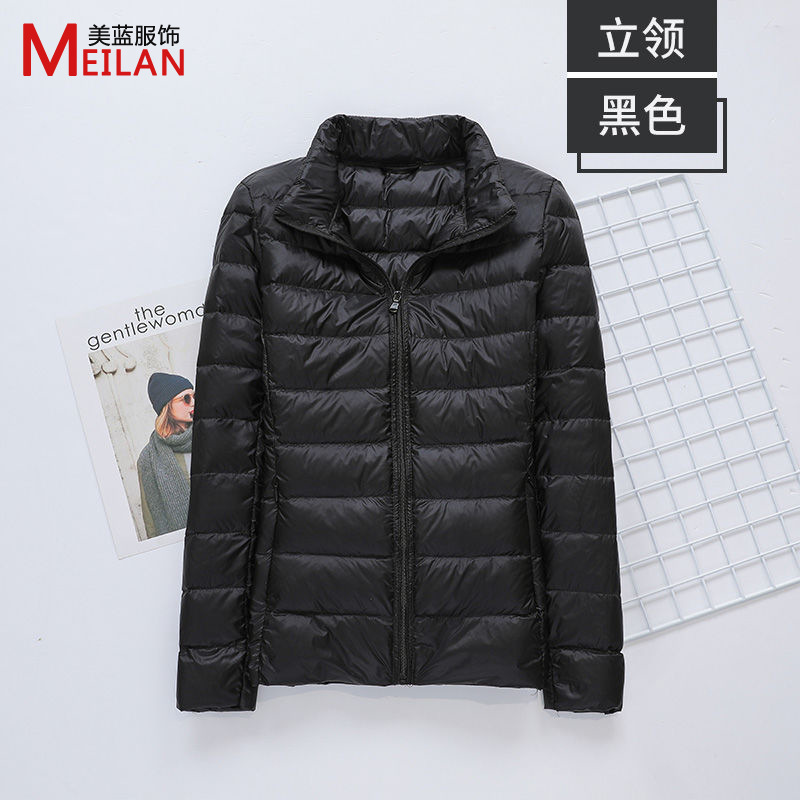 羽绒服女士2025新款短款轻薄加厚保暖修身韩版白鸭绒时尚外套批发