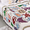 Cross-border Foreign Trade Camping Blanket Moisture-proof Camping Mat Jacquard Tapestry Cartoon Style Sofa Towel Thread Blanket Multifunctional Sofa Blanket