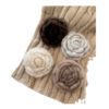 Korean-style autumn and winter mink hair rose brooch temperament all-match collar pin clothes scarf accessories sweater coat pin