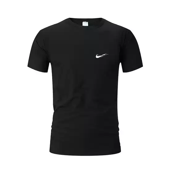 2024 New Summer Men's Fashion Casual Cotton Short-sleeved T-shirt Round Neck Distinctive Fashionable Summer Sports Top for Men