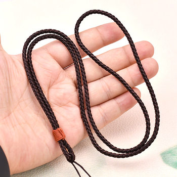 Dragon pattern rope button knot necklace rope men's and women's pendant lanyard hand-woven long sweater chain Jade rope wholesale