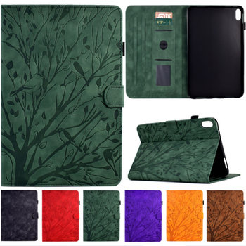 Suitable for ipad 10.9 leather case mini6 rich tree embosed pattern card bracket protective case small new pad