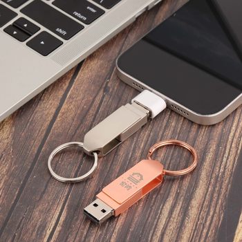 Metal large rotating USB flash disk multiple colors available wholesale printed logo metal 360 degrees rotating USB flash disk lettering