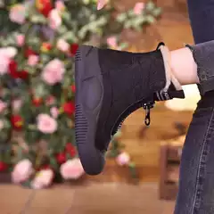 Popular snow boots for women 2023 new winter fleece-lined thickened women's shoes Martin boots fur cotton-padded shoes