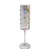 Customized Soda-Lime Glass Handmade Bow Champagne Glass C Style Hand-Pasted Bow Tall Glass