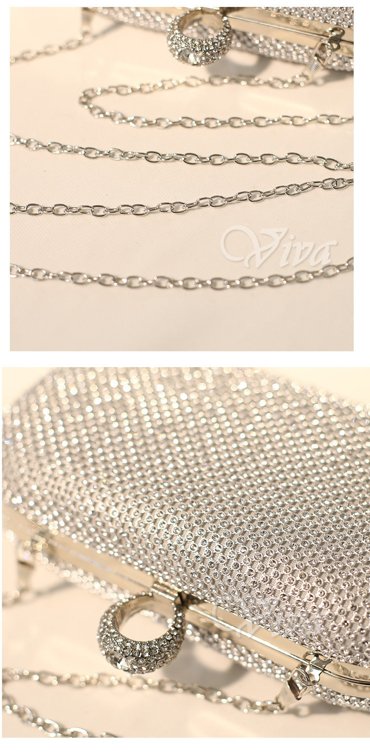 New Model Rhinestone Evening Clutch Bag, Celebrity Dress Evening Bag, Elegant and Sparkling for Ladies 8 undefined