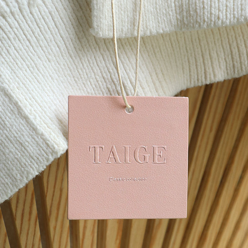 Clothing tag women's clothing label customized eggshell pattern hanging card children's clothing price tag men's trademark high-end fashion brand