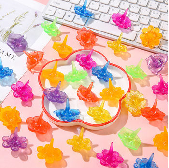 Small Top Toy Spinning Top Primary School Children Kindergarten Prizes Push Small Gift Small Toy Kindergarten Prizes