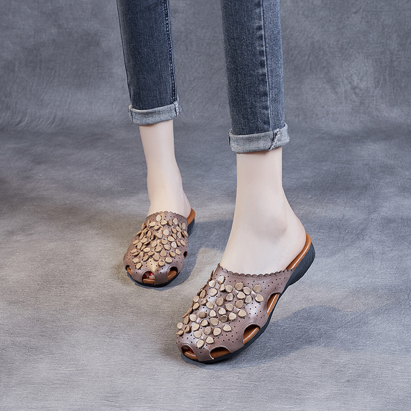 Chỉ Size 38 Sale Sốc (Mới) Mã E9854 Giá 1970K: Giày Dép Lê Nữ Wede Hàng Mùa Hè Họa Tiết Hoa Giày Dép Nữ Chất Liệu Da Bò G05 Sản Phẩm Mới, (Miễn Phí Vận Chuyển Toàn Quốc).