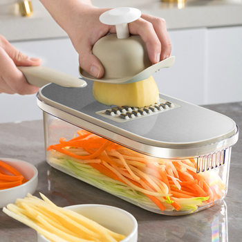 Multifunctional Vegetable Cutter, Grater, Kitchen Hand-Friendly Slicer, Potato Shredder, Stainless Steel Grater