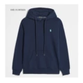 Pullover style sapphire blue label