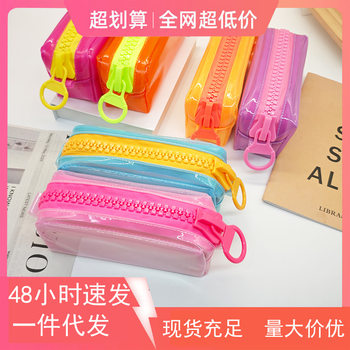Stationery Box Girl Pencil Bag with Good Looks and Large Capacity for High School Students Simple Niche Non-Colliding Cross-Border Stationery Bag Pencil Bag