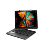Подходит для планшетного компьютера iPad 11/10,9/8,3/12,9 дюймов с вращающейся на 360 градусов сенсорной клавиатурой Bluetooth с подсветкой
