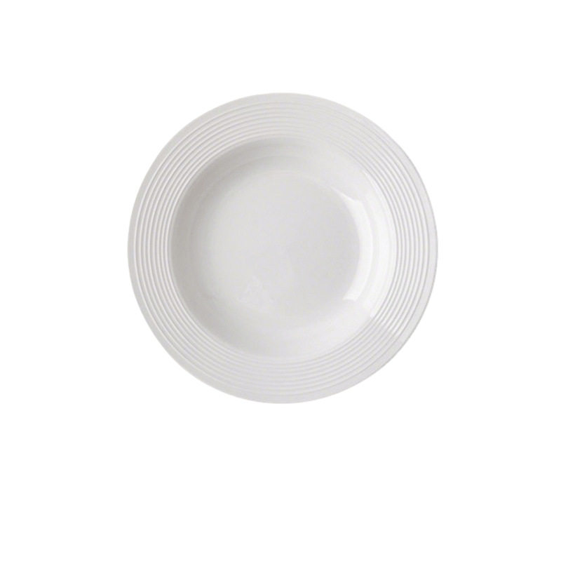 Ins Style Simple Thread Western Food Plate Advanced Sense Household Tableware Straw Hat Plate Soup Plate Dinner Plate Deep Plate