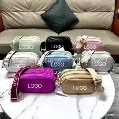 Factory wholesale fashion simple cross-border women's bag 2024 new tide Europe and the United States small square bag PU bag texture messenger bag batch
