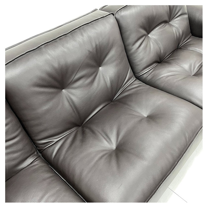 特价款黑金刚沙发意式客厅半青头层牛皮爆款真皮沙发佛山工厂直销