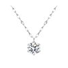 2 Carat Moissanite Necklace 925 Sterling Silver Clavicle Chain Accessible Luxury Water Drop 1 Carat Pendant as a Gift for Lover and Best Friend