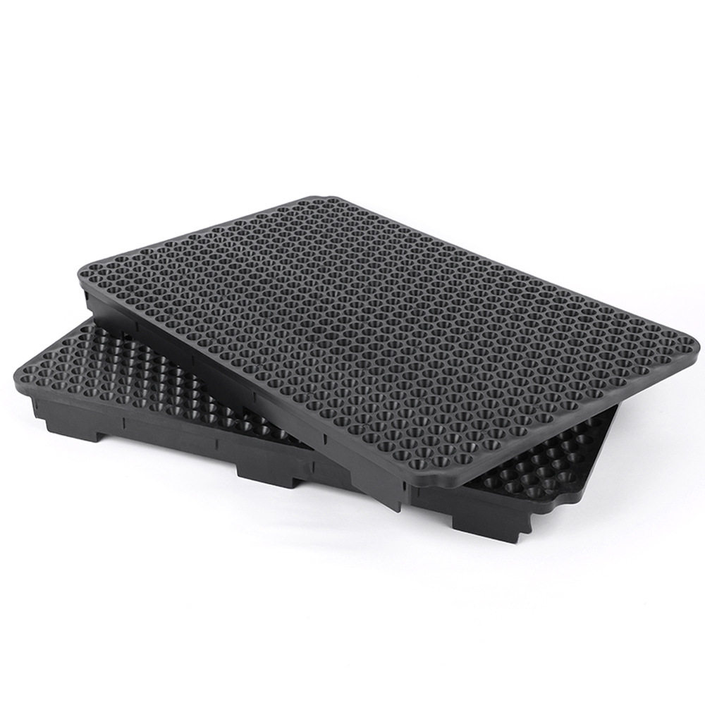 Plastic peanut bud planting box hydroponic box sprout seedling tray black peanut bud plug tray soilless cultivation hydroponic basket