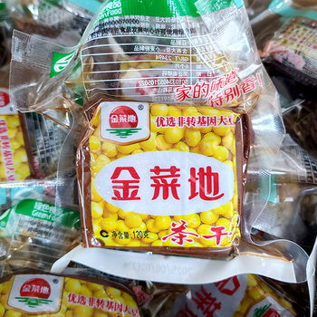 Jincaidi 120g Tea-Dried Tofu for Home Cooking, Ready-To-Eat Anhui Specialty Vacuum-Packed Soybean Product