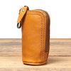 2024 New Vintage Genuine Leather Key Bag Handmade Vegetable Tanned Leather Coin Purse Top Layer Cowhide Car Key Storage Bag