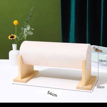 Solid Wood Detachable Headband Display Rack Velvet Hairband Rack Hairpin Display Jewelry Storage Rack Accessory Rack