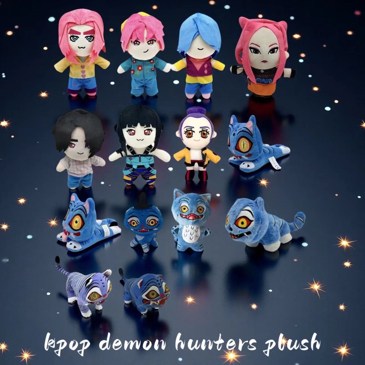 新品kpop demon hunters plush K-POP猎魔女团老虎毛绒玩偶公仔