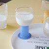 Chubby cute colorful Goblet Glass cocktail wine glass household coffee milk juice cup couple Cup