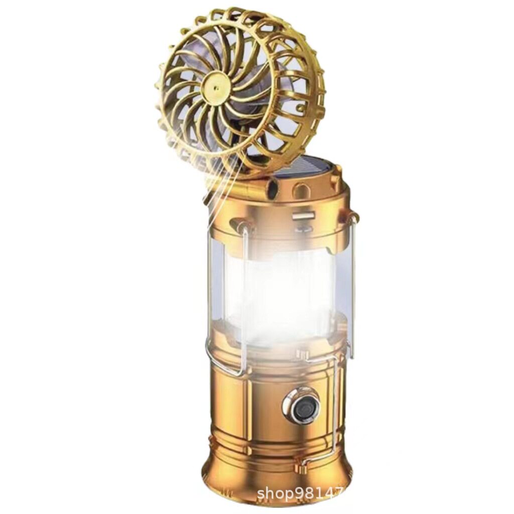 Camping Outdoor Rechargeable Bmw Lamp Solar Fan Multifunctional Portable Light Emergency Tent Camping Rechargeable