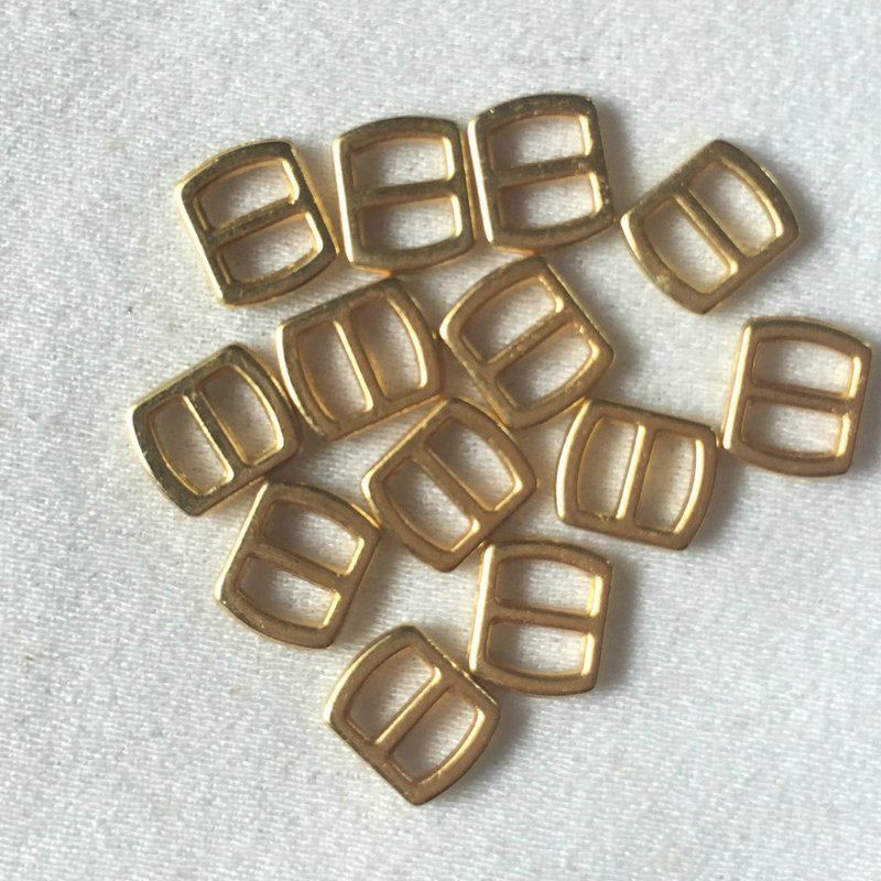 Factory supply metal Three-gear buckle electroplated alloy metal small day buckle three-gear belt adjustment right angle day buckle