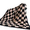 B40 Checkerboard Pattern A-Grade Half-Velvet Blanket Air Conditioning Blanket Office Nap Blanket Sofa Throw Blanket Guesthouse Hotel Blanket