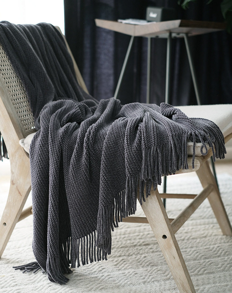 New Spring and Autumn Air Conditioning Leisure Blanket Nordic Simple Decorative Blanket Style Factory Spot Supply Dropshipping