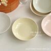 Ins Style Dinner Plate Cake Plate Exquisite Household small size 5-inch Plate Afternoon Tea Dessert Plate Ceramic Small Plate