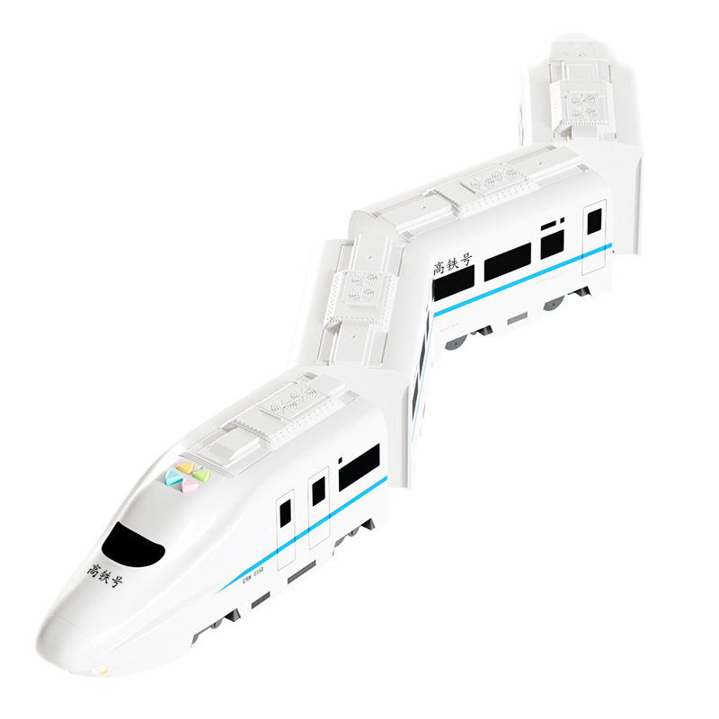 Cross-Border Children's Electric Train Toy High-Speed Rail Train Artificial High-Speed Rail Track Train Set Boy Educational Toy