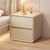 Bedside Table Solid Wood Home Bedroom Storage Cabinet Integrated Cream Style Light Luxury High-End Small Narrow Bedside Cabinet