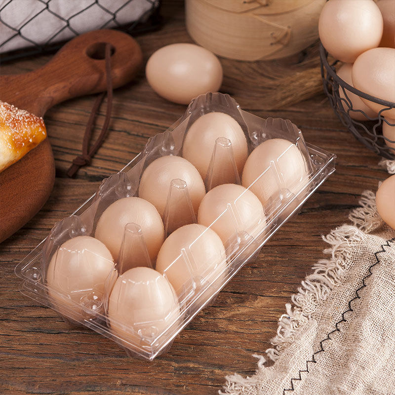 Manufacturer's Ready-Made Egg Tray Plastic Egg Packaging Box 8 Pieces Multi-Specification Transparent Blister Egg Tray Earth Egg Pet Box