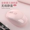 Factory spot mute wireless mouse rechargeable dual-mode Bluetooth computer office mouse Macaron gift mouse