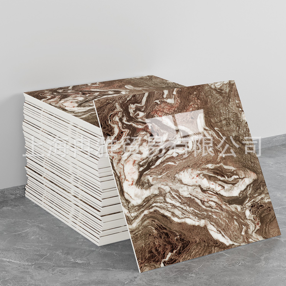 跨境外贸仿大理石鎏金3d墙面翻新装饰贴纸防油防水墙纸自粘瓷砖贴