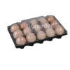 Plastic Egg Tray for 20 Eggs, Separated Type, Medium Size, Black Base, Transparent Lid, Thickened, Colorful Egg Packaging Box, Wholesale Price
