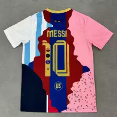 2526 Real Madrid Barcelona Jersey Ronaldo No.7 Messi No.10 Joint Edition Creative Stitching Commemorative Edition Jersey Football Uniform