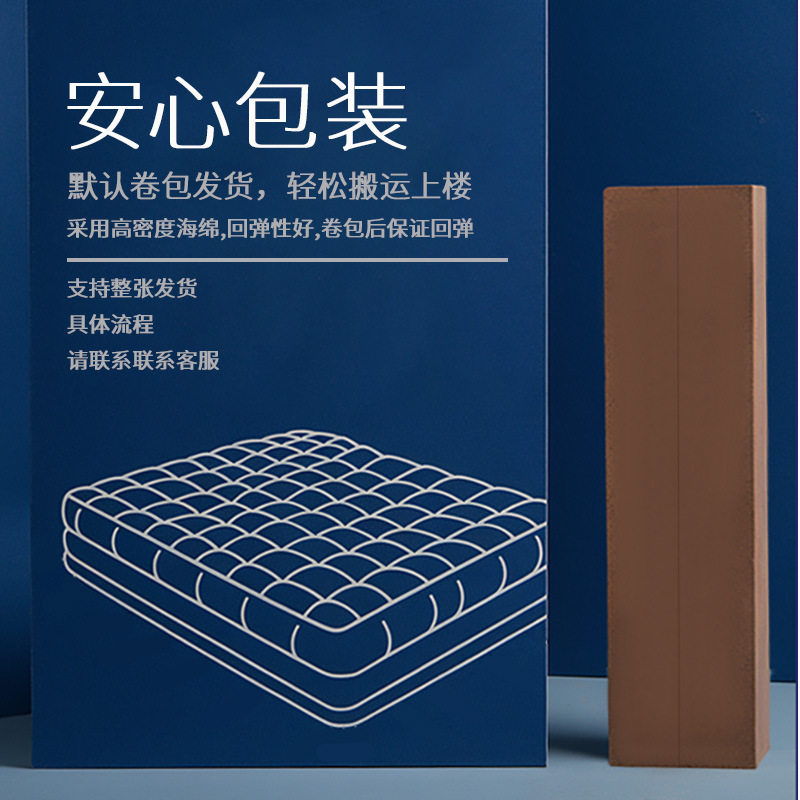 Memory Foam Mattress Zero-Pressure Dual-Use Soft and Hard Independent Spring Hotel Simmons Soft Mattress Export Double Bed