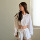 Новый летний костюм в трансграничном стиле с таким же коротким топом на завязках с круглым вырезом и шортами на завязках - универсальным повседневным костюмом mini 4