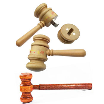 Court Gift Promotion Logo Printed Gavel USB Flash Drive