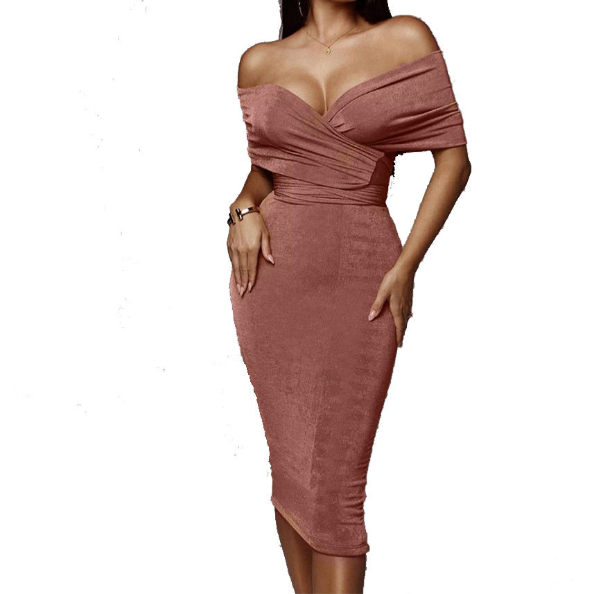 Womens Dress Set Sexy Tie Front Top High Waisted Pleated Skirt Fashionable Outfit for Parties or Casual Wear