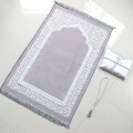 White dot silk bag blanket gray