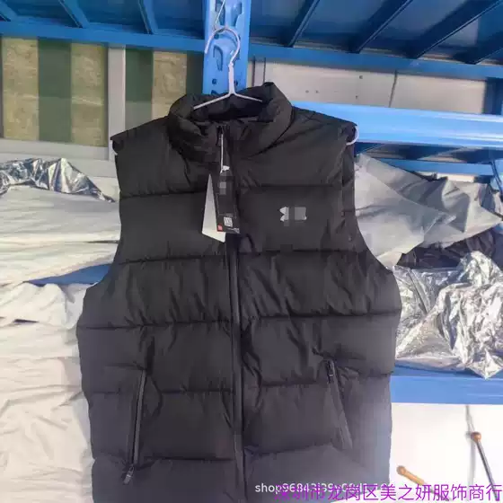 Big Sale Sports Vest Men's Autumn and Winter Same Style Ua Couple down Cotton Vest Casual Waistoutwear Stand Collar Warm Jacket