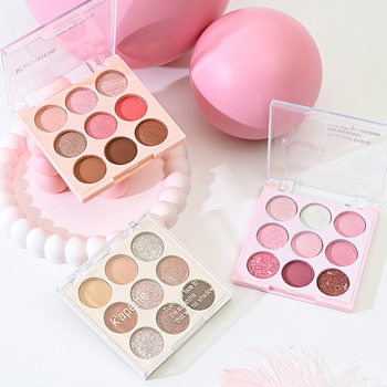 Makeup Capel Ice Cream Nine Color Eyeshadow Pearlescent Matte Rose Plate Milk Tea Earth Color Beginner's Daily