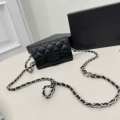 Silver buckle sheepskin black