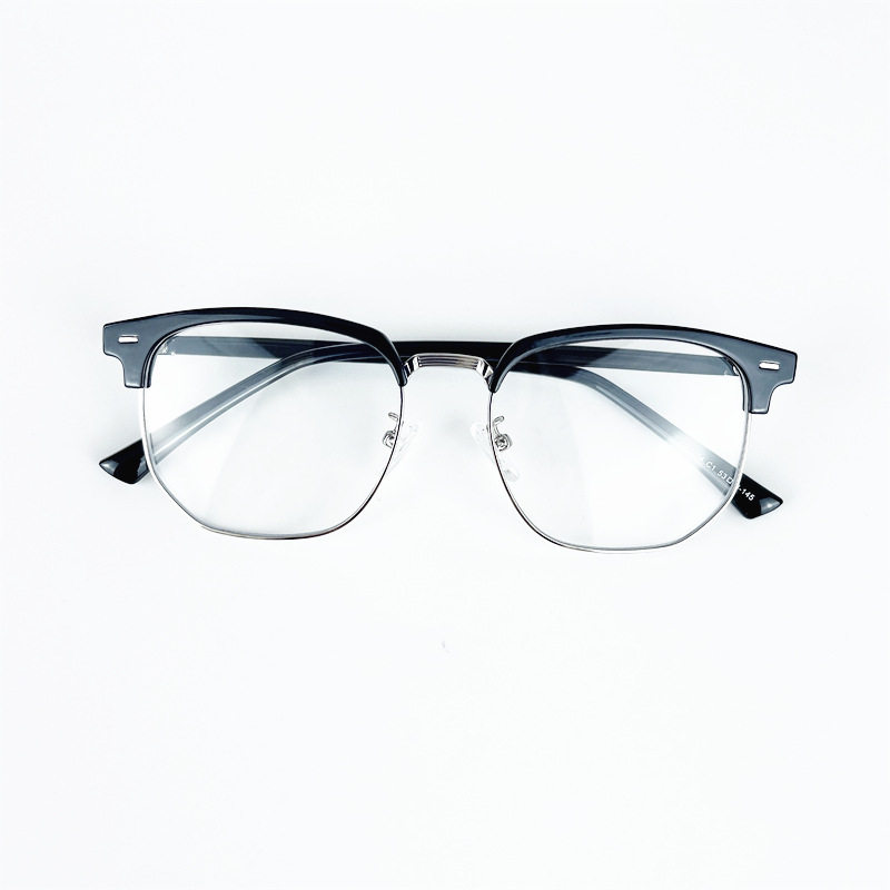 2204 New K9085 Influencer Picks Anti-Blue Light Glasses Men's K-Style Trendy Tr Eyebrow Frame Myopia Glasses Frame