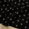 Foreign order for high quality black wave dot small floral printed cotton 32 double-sided twill washed woven fabric
