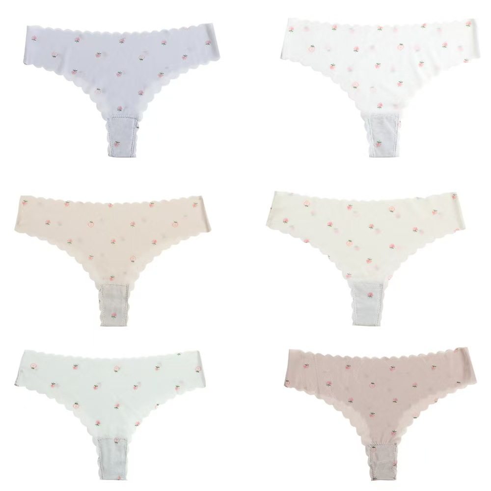 新款超薄冰丝波浪无痕可爱少女内裤低腰纯棉档舒适透气女士丁字裤,淘宝优惠券,粉丝福利购,淘宝优惠卷